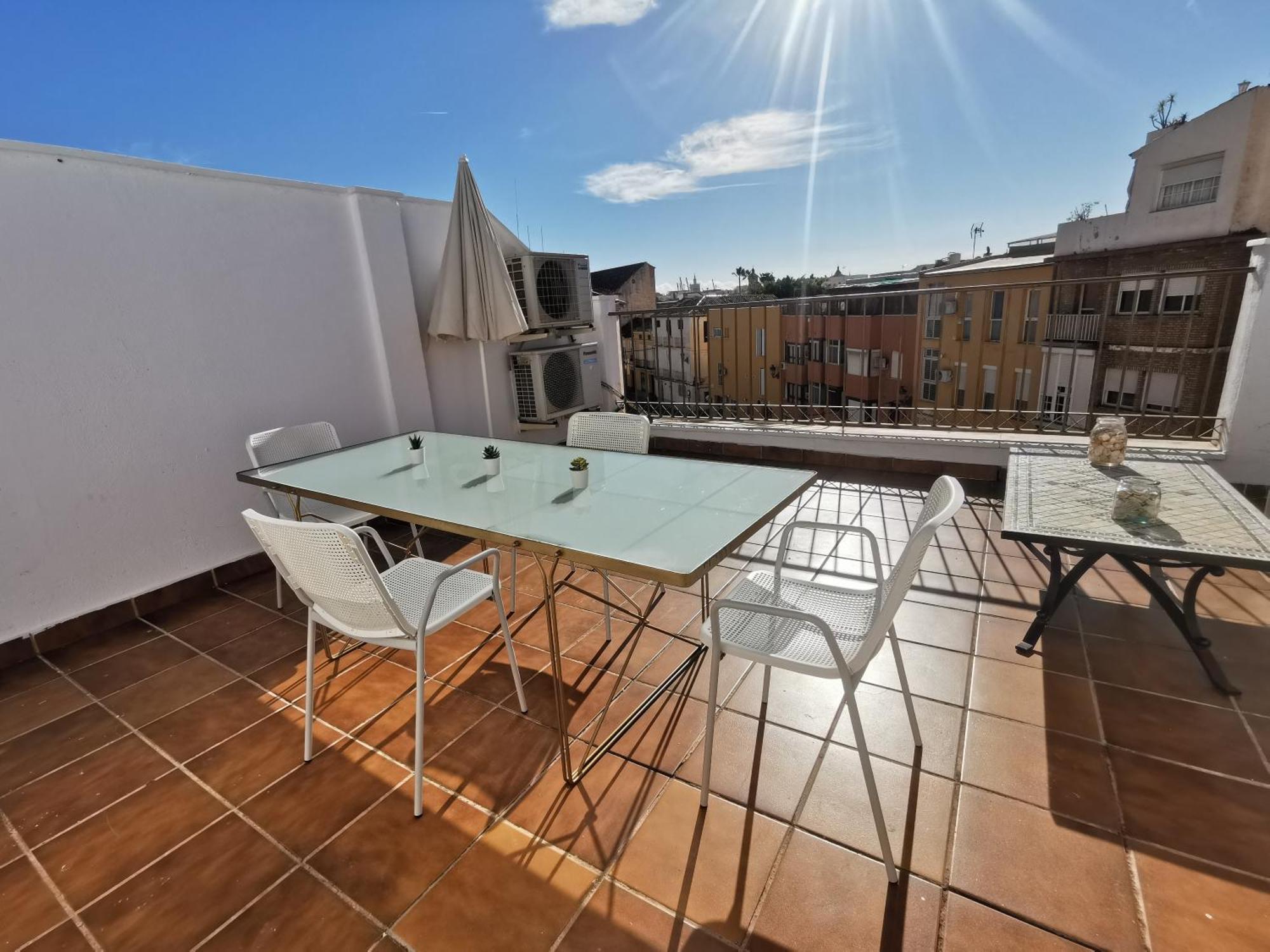 Apartamento Atico Con Vistas Centro Historico / Terraza 40 M Málaga Exterior foto